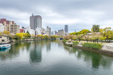 Japonya 'nın Hiroşima şehrinin manzarası