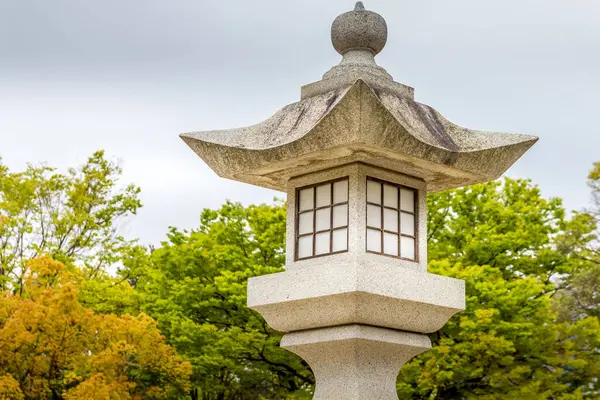 Lanterna Pietra Hiroshima Giappone — Foto Stock