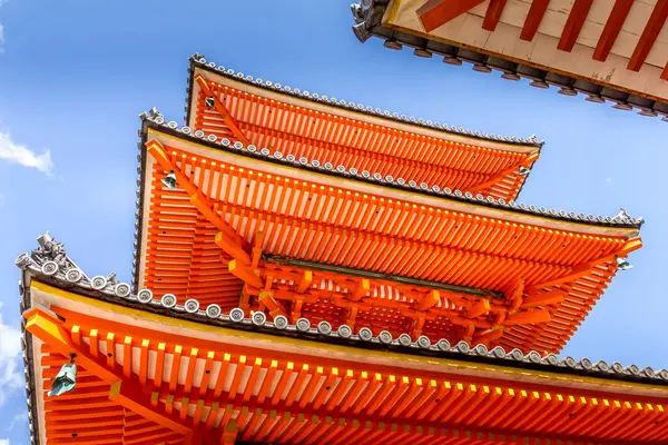 Храм Киёмидзу Дера Район Хигасияма Киото Япония Стоковое Фото