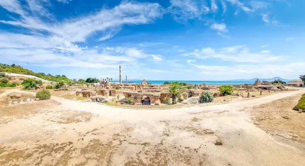 Archeologische Site Van Carthage Tunesië Rechtenvrije Stockfoto's