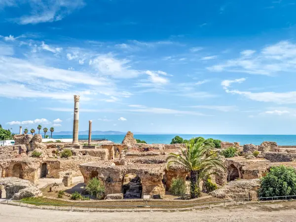 Archeologische Site Van Carthage Tunesië Stockfoto