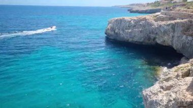 İspanya 'nın Mallorca plajındaki manzara