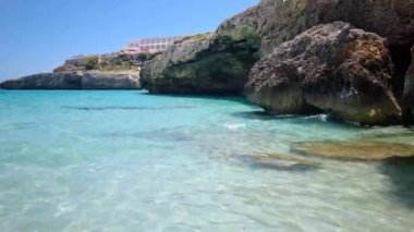 İspanya 'nın Mallorca plajındaki manzara