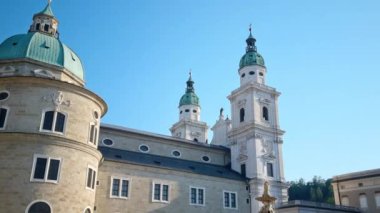 Avusturya, Salzburg 'daki Mesken Meydanı manzarası