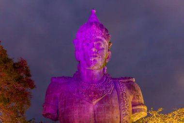 Statue in the Garuda Wisnu Kencana park, Bali, Indonesia clipart