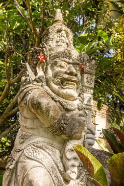 Ubud Sarayı 'ndaki heykel (Puri Saren Agung), Bali, Endonezya