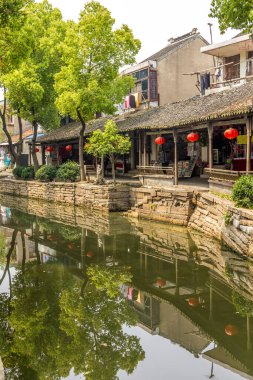 Çin, Jiangsu, Suzhou köyünde Cannal.