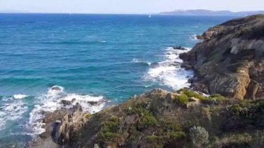 Pointe de la Badine Sahili, Hyeres, Güney Fransa