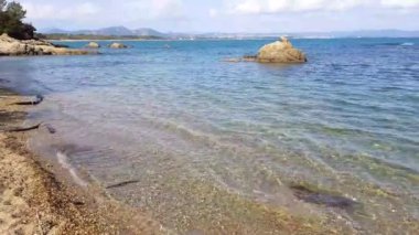Pontillon beach in Hyeres, South of France