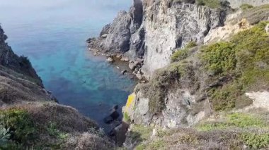 Giens Yarımadası 'ndaki Ribaud adaları, Hyeres, Fransa