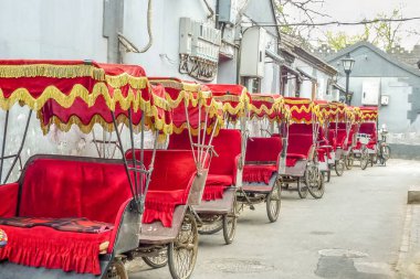 Pekin, Çin 'de Asya triportörleri