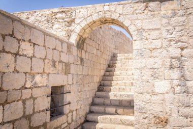 Hırvatistan 'ın Dubrovnik kentinin duvarı