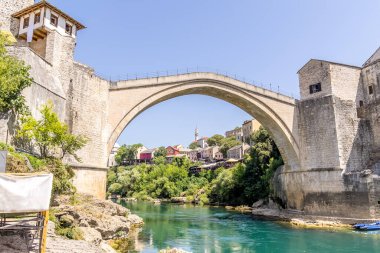 Bosna-Hersek 'in Mostar kentindeki eski köprü