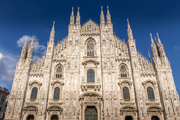 View of the Duomo in Milan, Italy
