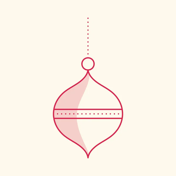 Dual Tone Bauble Cosmic Latte Background — 스톡 벡터