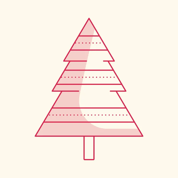 Διπλό Τονικό Στοιχείο Δέντρων Χριστουγέννων Στο Κοσμικό Υπόβαθρο Latte — Διανυσματικό Αρχείο