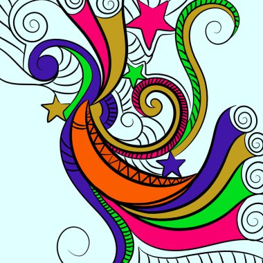 Müslüman cemaatinin kutsal ayı için hilal ay ve yıldızlı renkli çiçek tasarımı, Ramazan Kareem kutlaması.