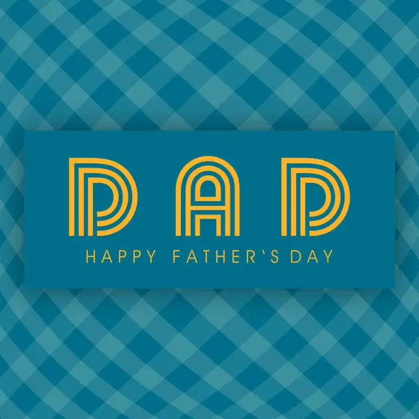 Streszczenie Happy Fathers Day Tle Tekstem Tata Wektor Stockowy