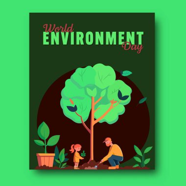 Dünya Çevre Günü Bir Baba ve Kızla Birlikte Sağlıklı Yaşam İçin Ya da Geleceği Kurtarmak İçin Bir Araya Girdiler.