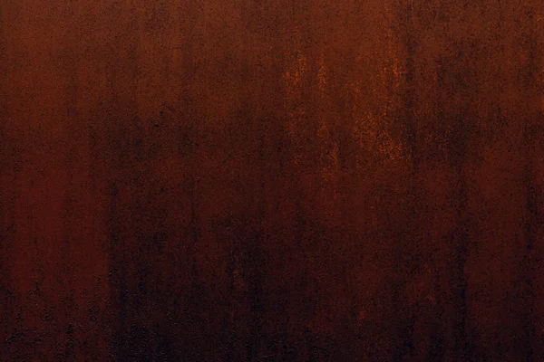 锈迹斑斑的褐色金属墙抽象的背景 — 图库照片
