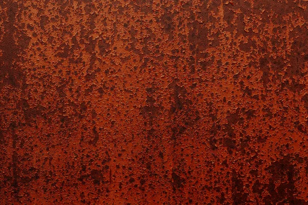 錆びたオレンジ色の金属壁抽象的なグランジの背景 — ストック写真