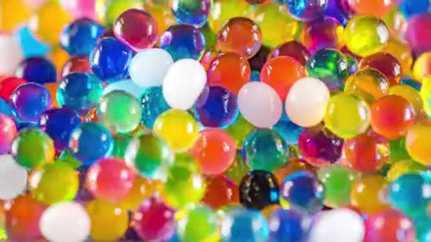 Time Lapse Water Beads Growing Water Close Abstract Background Textura — Vídeo de Stock