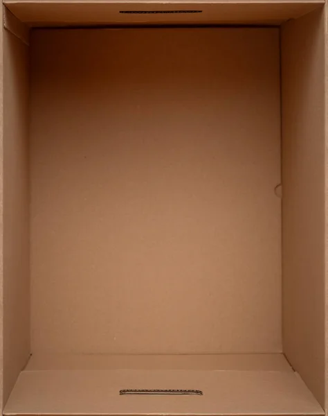 Prázdná Lepenková Krabice Věci Detailní Záběr Horní Pohled Balení Pro Stock Snímky