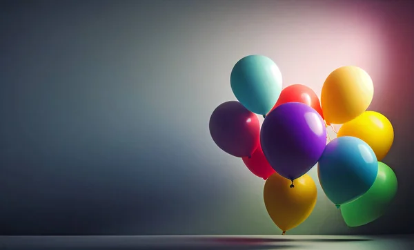 Kilka Kolorowych Balonów — Zdjęcie stockowe