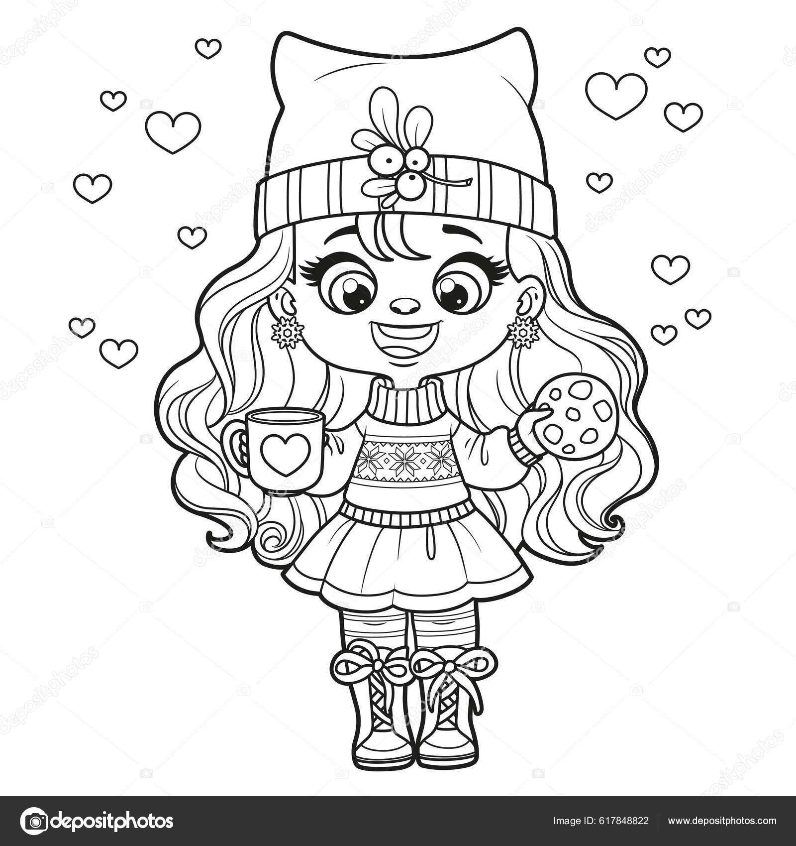 Chocolate Chip Coloring Page
