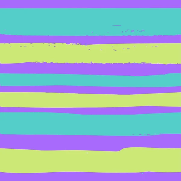 抽象的な長い緑色のテクスチャ要素からのシームレスなパターン紫の背景にブラシストローク — ストックベクタ