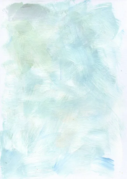 Artistic Blue Green Background Acrylic Paints Using Dry Brush Technique — Stock Photo, Image