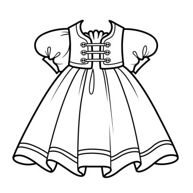 Şirin kafatası düğmeleri takılı bir cadı için giyin.