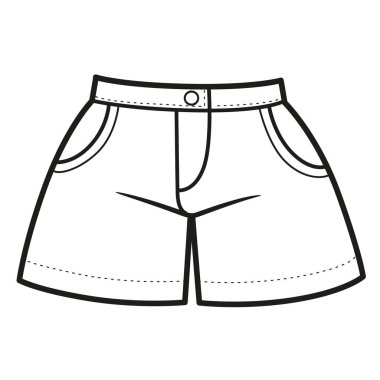 Cepli geniş şortlu