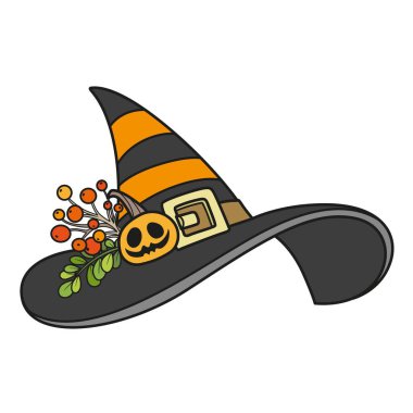 Böğürtlenli ve yapraklı cadı şapkası.