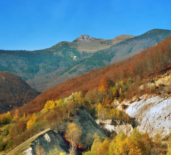 Autumn View Velky Rozsutec Peak Seen Sutovo North Part Mala — Stock Photo, Image