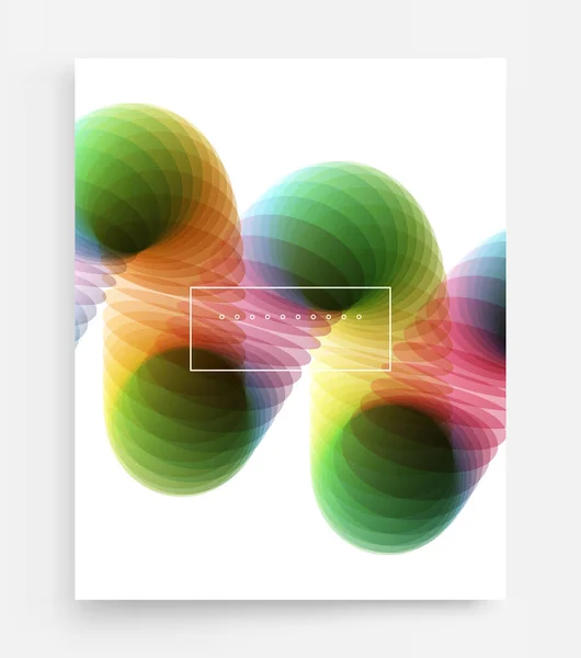抽象的な背景 スパイラル 3Dベクトルイラスト バナー チラシ ポスター カバー パンフレットのデザイン — ストックベクタ