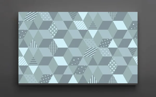 3Dブロック構造の背景 キューブの壁 最小限の幾何学的デザイン カバーデザインテンプレート バナー チラシ ポスター カバー パンフレット用ベクトルイラスト — ストックベクタ