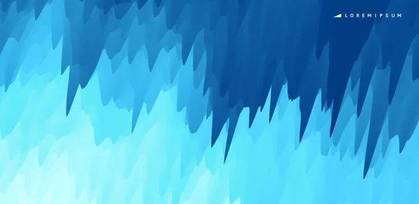 Абстрактный Фон Динамическим Эффектом Внутри Голубой Ледяной Пещеры Сталактитами Сталагмитами — стоковый вектор