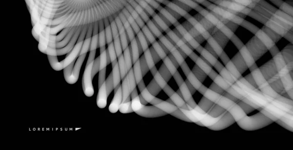 抽象的な科学技術の背景 深紅のダークデザイン 3Dベクトルイラスト バナー チラシ ポスター カバー パンフレットのデザイン — ストックベクタ