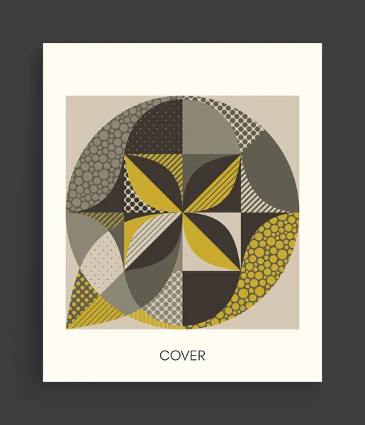 Vorlage Für Das Cover Design Abstraktes Farbenfrohes Geometrisches Design Vektorillustration — Stockvektor