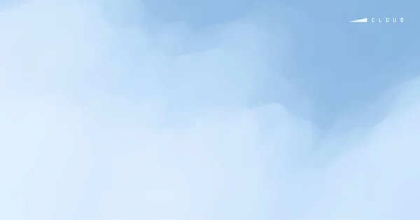 Голубое Небо Облаками Современная Модель Природа Современная Модель Аннотация Векторная — стоковый вектор
