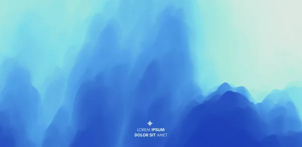 Blauwe Abstracte Oceaan Zeegezicht Zeeoppervlak Realistische Landschap Met Golven Natuur — Stockvector
