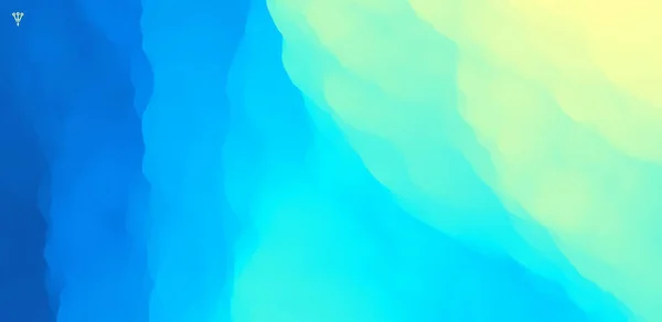 Синій Абстрактний Фон Водна Поверхня Небо Хмарами Пейзаж Горами Векторні — стоковий вектор