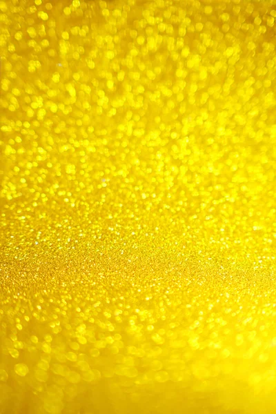 Glanzende Gouden Bokeh Glitter Lichten Abstracte Achtergrond Kerstmis Nieuwjaar Feest — Stockfoto