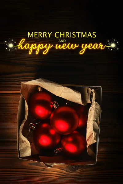 크리스마스 새해에 손으로 글씨체 디자인스파클 인사말 크리스마스가 안에서 — 스톡 사진