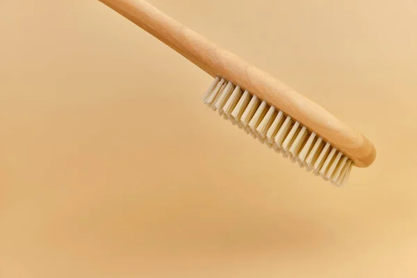 Holzbürste Für Cellulite Körpermassage Peeling Aus Umweltfreundlicher Bambusfaser Körperpflege Hause — Stockfoto