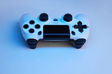 Işık efektleriyle soyut arka planda oyun sahası. Oyun ve Oyun konsepti. Kopyalama alanı ile oyun arkaplanı