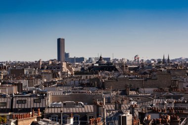 Paris, Fransa 'nın Panoramik Üst Manzarası
