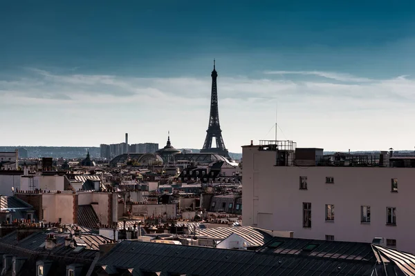 Vue Sur Paris Paysage Urbain Avec Tour Eiffel France — Photo