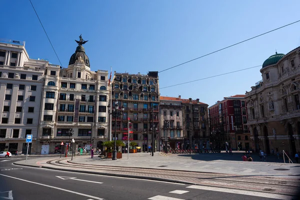 Bilbao Spanya Ağustos 2022 Calle Arenal Deki Ünlü Binanın Manzarası — Stok fotoğraf